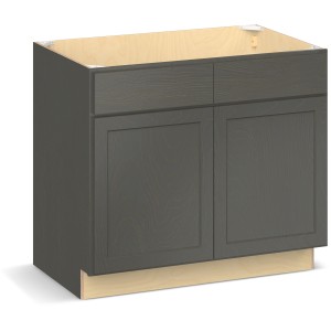 RELIABILT Parkstone II Sink Base, Slate Stained, 39" W, 2 Doors, Fully Assembled - 641071 | Lowe's Pro Supply